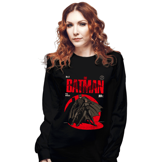 Daily_Deal_Shirts Long Sleeve Shirts, Unisex / Small / Black Bat Comics