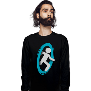 Shirts Long Sleeve Shirts, Unisex / Small / Black Portal A