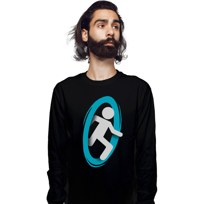 Shirts Long Sleeve Shirts, Unisex / Small / Black Portal A