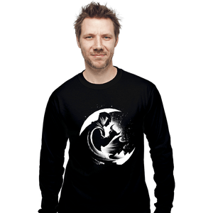Daily_Deal_Shirts Long Sleeve Shirts, Unisex / Small / Black The Crescent Moon