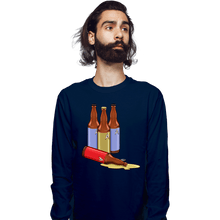 Load image into Gallery viewer, Secret_Shirts Long Sleeve Shirts, Unisex / Small / Navy Red Label Down
