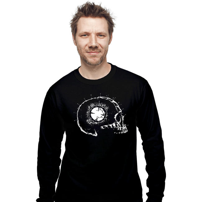 Secret_Shirts Long Sleeve Shirts, Unisex / Small / Black Lament Skull