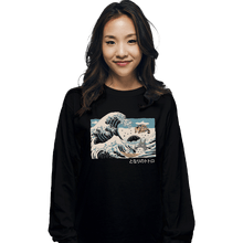 Load image into Gallery viewer, Shirts Long Sleeve Shirts, Unisex / Small / Black The Great Wave Of Spirits
