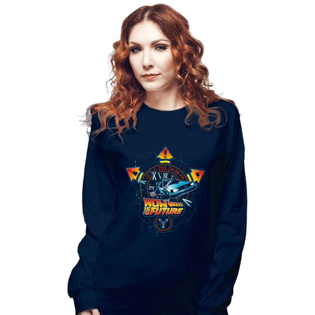 Daily_Deal_Shirts Long Sleeve Shirts, Unisex / Small / Navy Flash Back