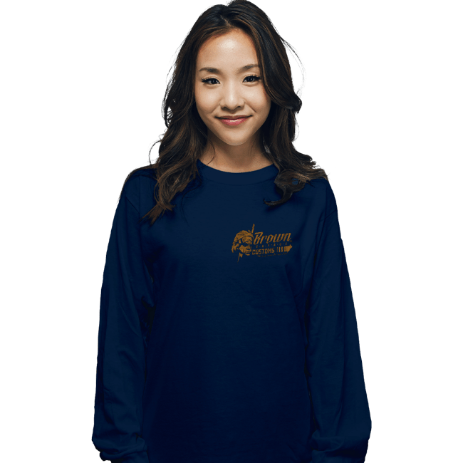 Sold_Out_Shirts Long Sleeve Shirts, Unisex / Small / Navy Giga Watts Garage