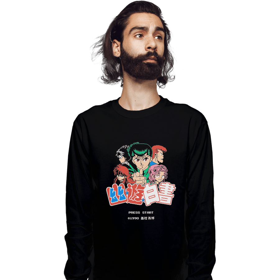 Shirts Long Sleeve Shirts, Unisex / Small / Black YuYu Pixels