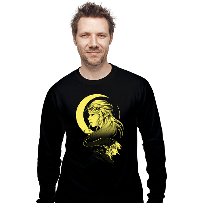 Secret_Shirts Long Sleeve Shirts, Unisex / Small / Black Princess And Knight