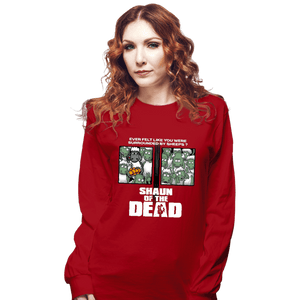 Shirts Long Sleeve Shirts, Unisex / Small / Red Sheep Of The Dead