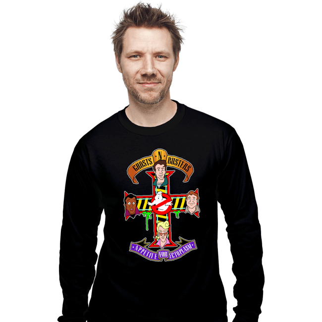 Daily_Deal_Shirts Long Sleeve Shirts, Unisex / Small / Black Ghosts N Busters
