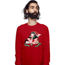 Load image into Gallery viewer, Secret_Shirts Long Sleeve Shirts, Unisex / Small / Red Christmas Of Demons
