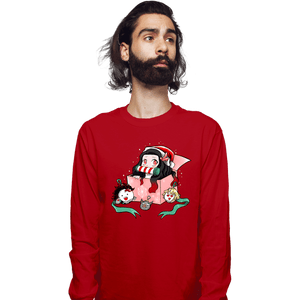 Secret_Shirts Long Sleeve Shirts, Unisex / Small / Red Christmas Of Demons