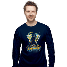 Load image into Gallery viewer, Shirts Long Sleeve Shirts, Unisex / Small / Navy Retro Airbender
