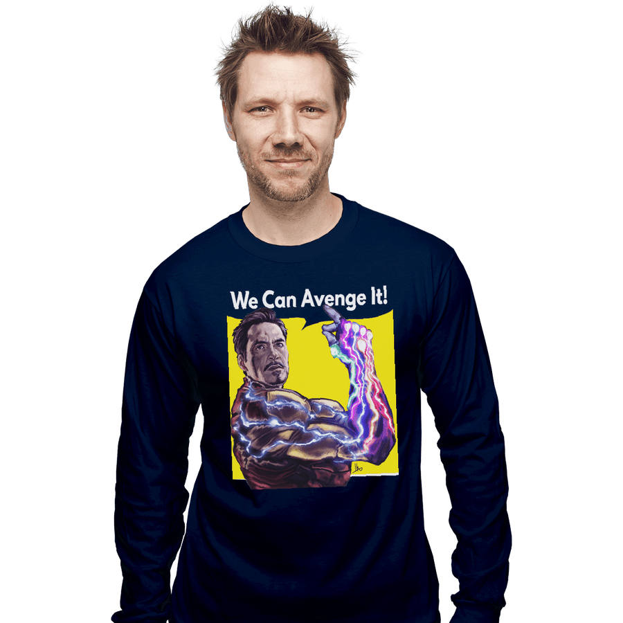 Shirts Long Sleeve Shirts, Unisex / Small / Navy We Can Avenge It!