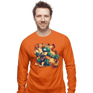 Daily_Deal_Shirts Long Sleeve Shirts, Unisex / Small / Orange Toy Mike