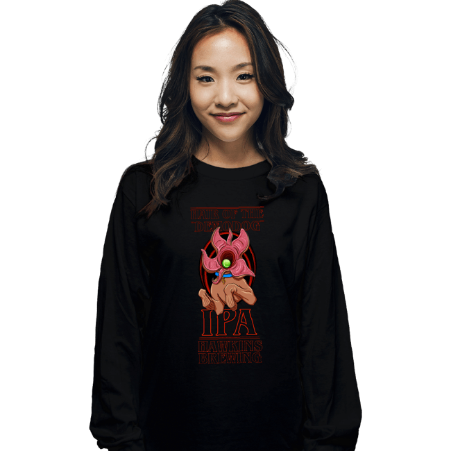Shirts Long Sleeve Shirts, Unisex / Small / Black Hawkins IPA