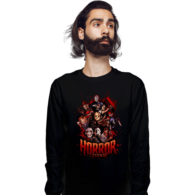 Secret_Shirts Long Sleeve Shirts, Unisex / Small / Black Horror Legends