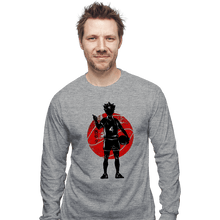 Load image into Gallery viewer, Shirts Long Sleeve Shirts, Unisex / Small / Sports Grey Crimson Yu Nishinoya
