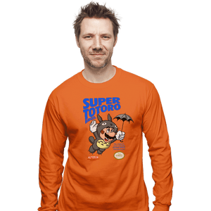 Shirts Long Sleeve Shirts, Unisex / Small / Orange Super Totoro Bros