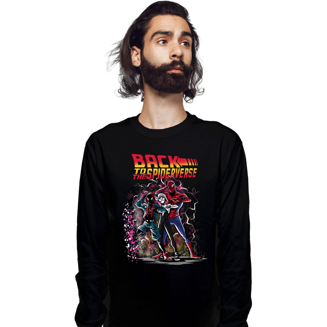 Secret_Shirts Long Sleeve Shirts, Unisex / Small / Black Back To The Spiderverse