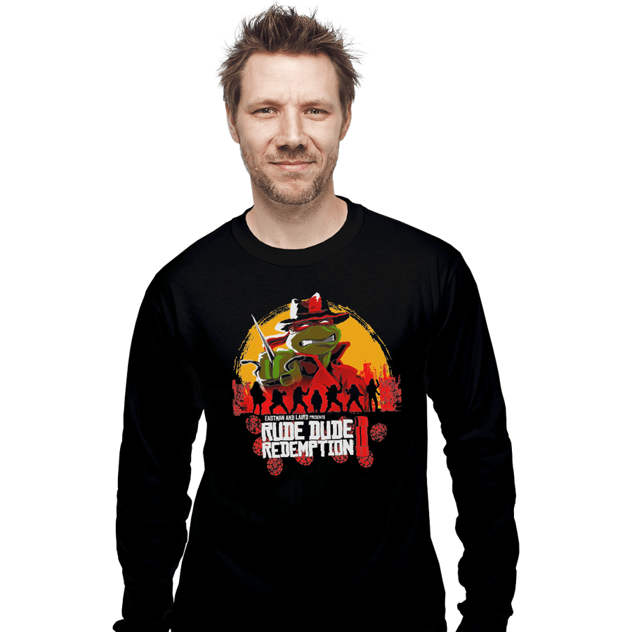 Shirts Long Sleeve Shirts, Unisex / Small / Black Rude Dude