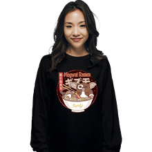 Load image into Gallery viewer, Shirts Long Sleeve Shirts, Unisex / Small / Black Mogwai Night Ramen
