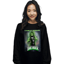 Load image into Gallery viewer, Daily_Deal_Shirts Long Sleeve Shirts, Unisex / Small / Black Camille Hulk
