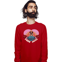 Load image into Gallery viewer, Shirts Long Sleeve Shirts, Unisex / Small / Red Bear Hugger
