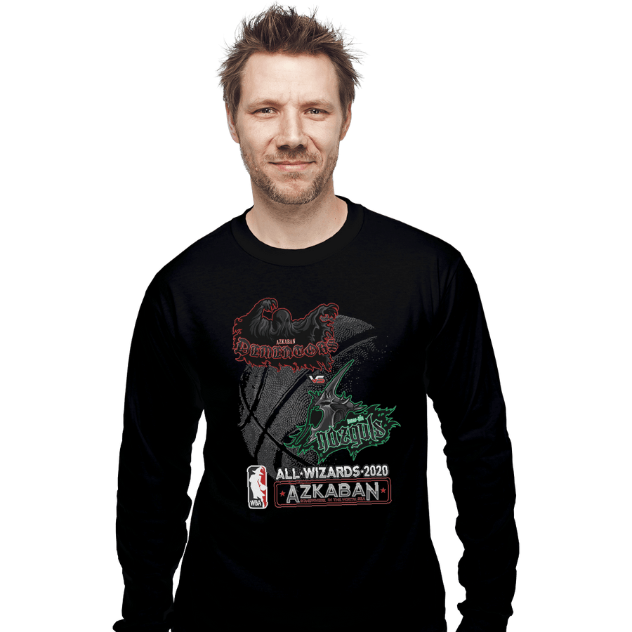 Shirts Long Sleeve Shirts, Unisex / Small / Black Wizard All Stars
