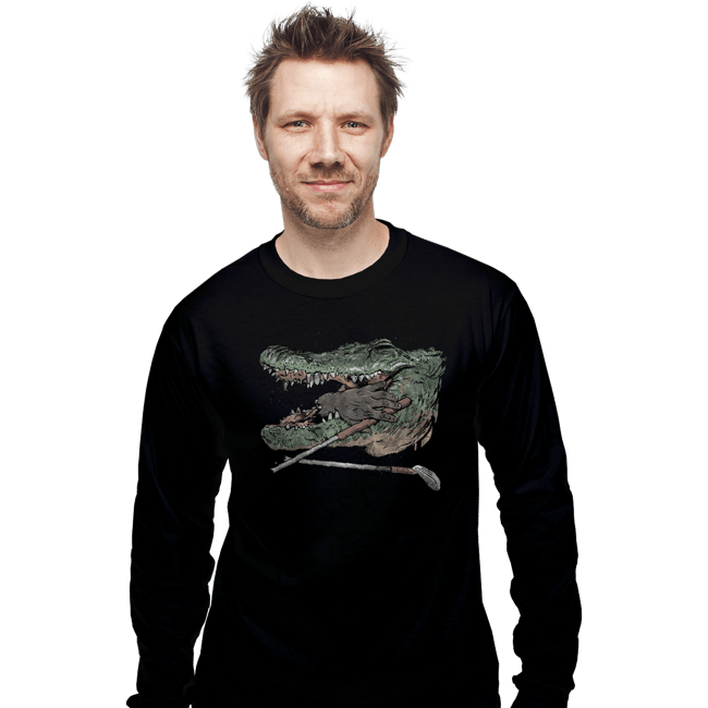Shirts Long Sleeve Shirts, Unisex / Small / Black Hand Gator