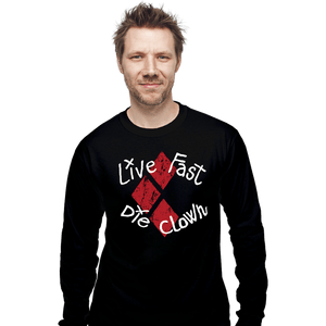 Secret_Shirts Long Sleeve Shirts, Unisex / Small / Black Die Clown