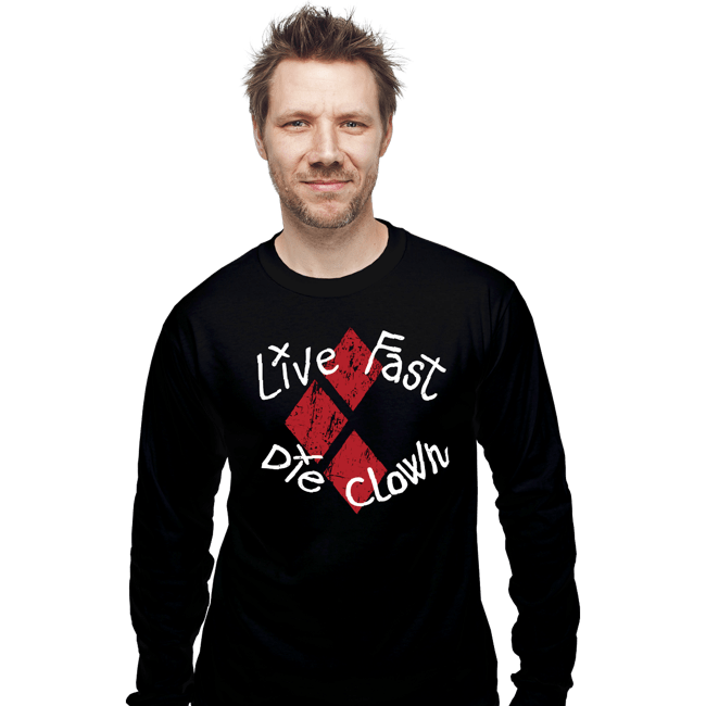 Secret_Shirts Long Sleeve Shirts, Unisex / Small / Black Die Clown