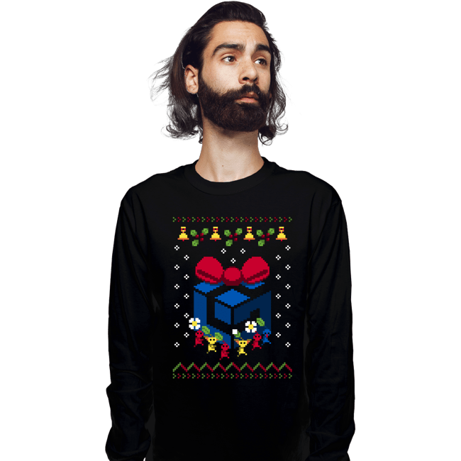 Daily_Deal_Shirts Long Sleeve Shirts, Unisex / Small / Black Ugly Cube