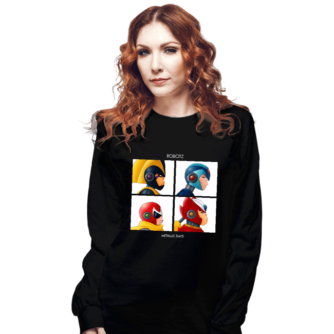 Daily_Deal_Shirts Long Sleeve Shirts, Unisex / Small / Black Metallic Dayz