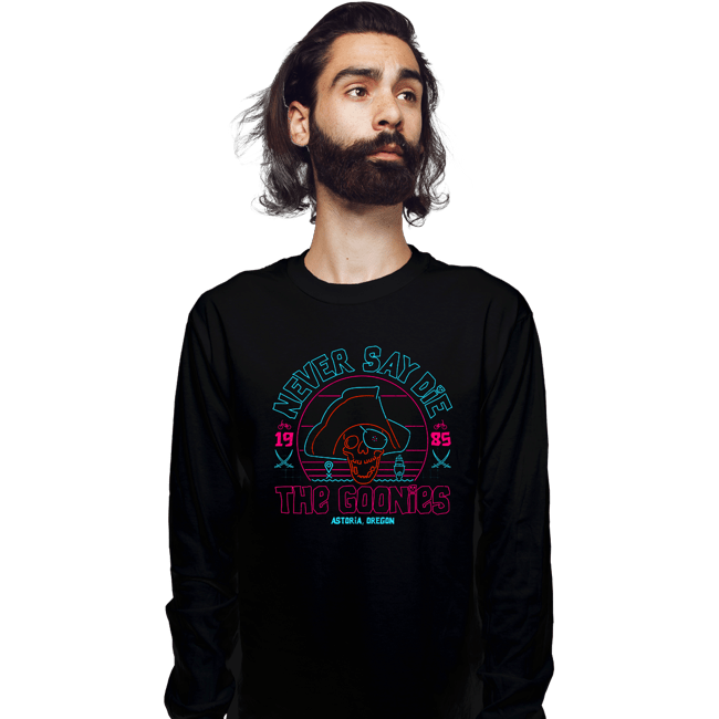 Daily_Deal_Shirts Long Sleeve Shirts, Unisex / Small / Black Astoria Goonies