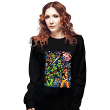 Load image into Gallery viewer, Daily_Deal_Shirts Long Sleeve Shirts, Unisex / Small / Black TMNT Pilgrim
