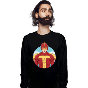 Shirts Long Sleeve Shirts, Unisex / Small / Black Turbo Man