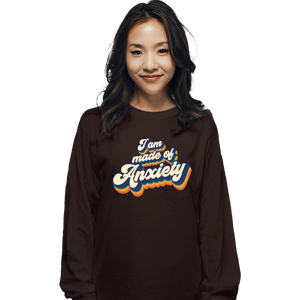Secret_Shirts Long Sleeve Shirts, Unisex / Small / Dark Chocolate Made Of Anxiety