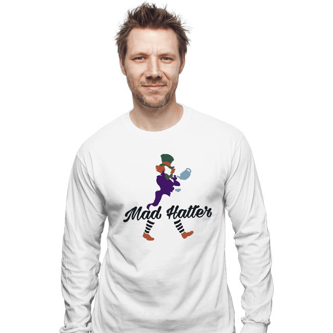 Shirts Long Sleeve Shirts, Unisex / Small / White Mad Hatter