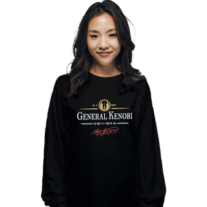 Shirts Long Sleeve Shirts, Unisex / Small / Black General Kenobi