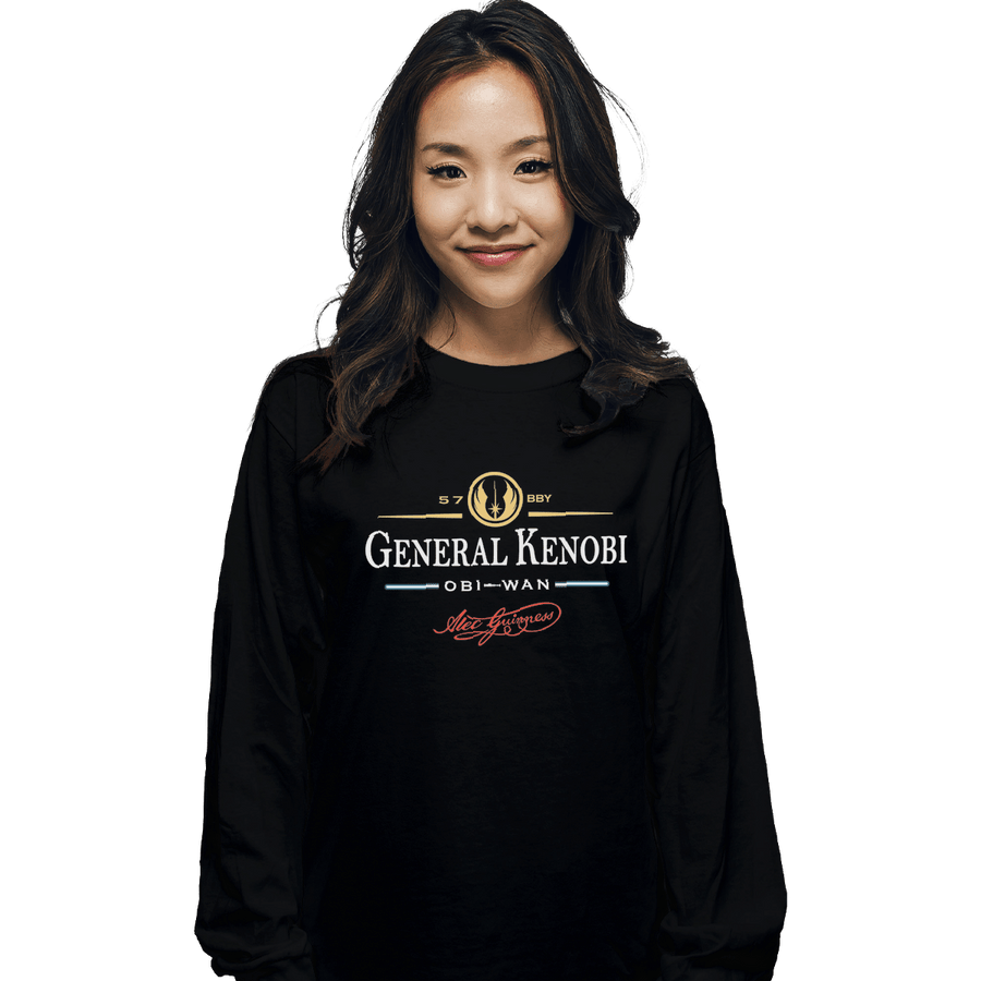 Shirts Long Sleeve Shirts, Unisex / Small / Black General Kenobi