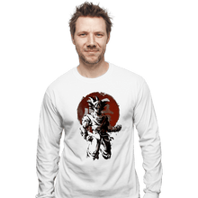 Load image into Gallery viewer, Shirts Long Sleeve Shirts, Unisex / Small / White Saiyan Sun
