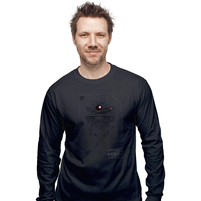 Shirts Long Sleeve Shirts, Unisex / Small / Dark Heather Probe Droid