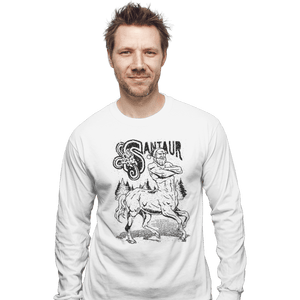 Shirts Long Sleeve Shirts, Unisex / Small / White Santaur