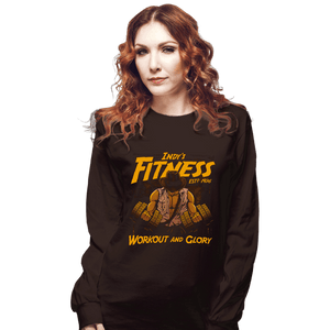 Daily_Deal_Shirts Long Sleeve Shirts, Unisex / Small / Dark Chocolate Workout And Glory