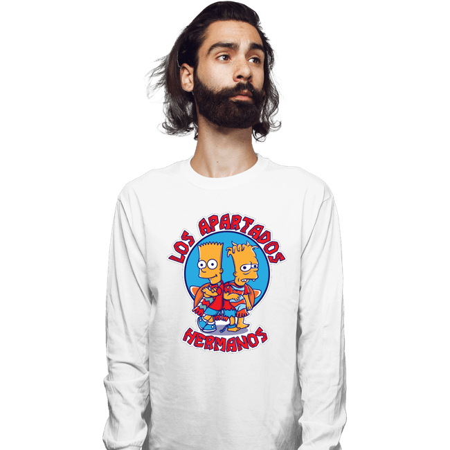 Daily_Deal_Shirts Long Sleeve Shirts, Unisex / Small / White Los Apartados Hermanos