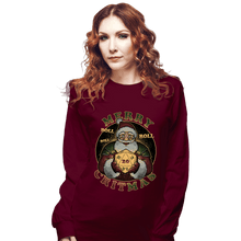 Load image into Gallery viewer, Daily_Deal_Shirts Long Sleeve Shirts, Unisex / Small / Maroon Merry Critmas
