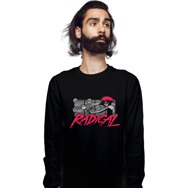Shirts Long Sleeve Shirts, Unisex / Small / Black Radical Edward