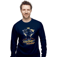 Load image into Gallery viewer, Shirts Long Sleeve Shirts, Unisex / Small / Navy Retro Keyblade Wielder
