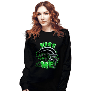 Daily_Deal_Shirts Long Sleeve Shirts, Unisex / Small / Black Kiss Me