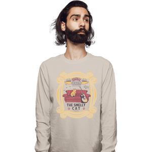 Shirts Long Sleeve Shirts, Unisex / Small / Sand Smelly Cat